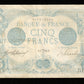 FRANCE - 5 Francs Bleu Lion Inversé Juillet 1916 F.02bis.04, P.70 TTB / VF