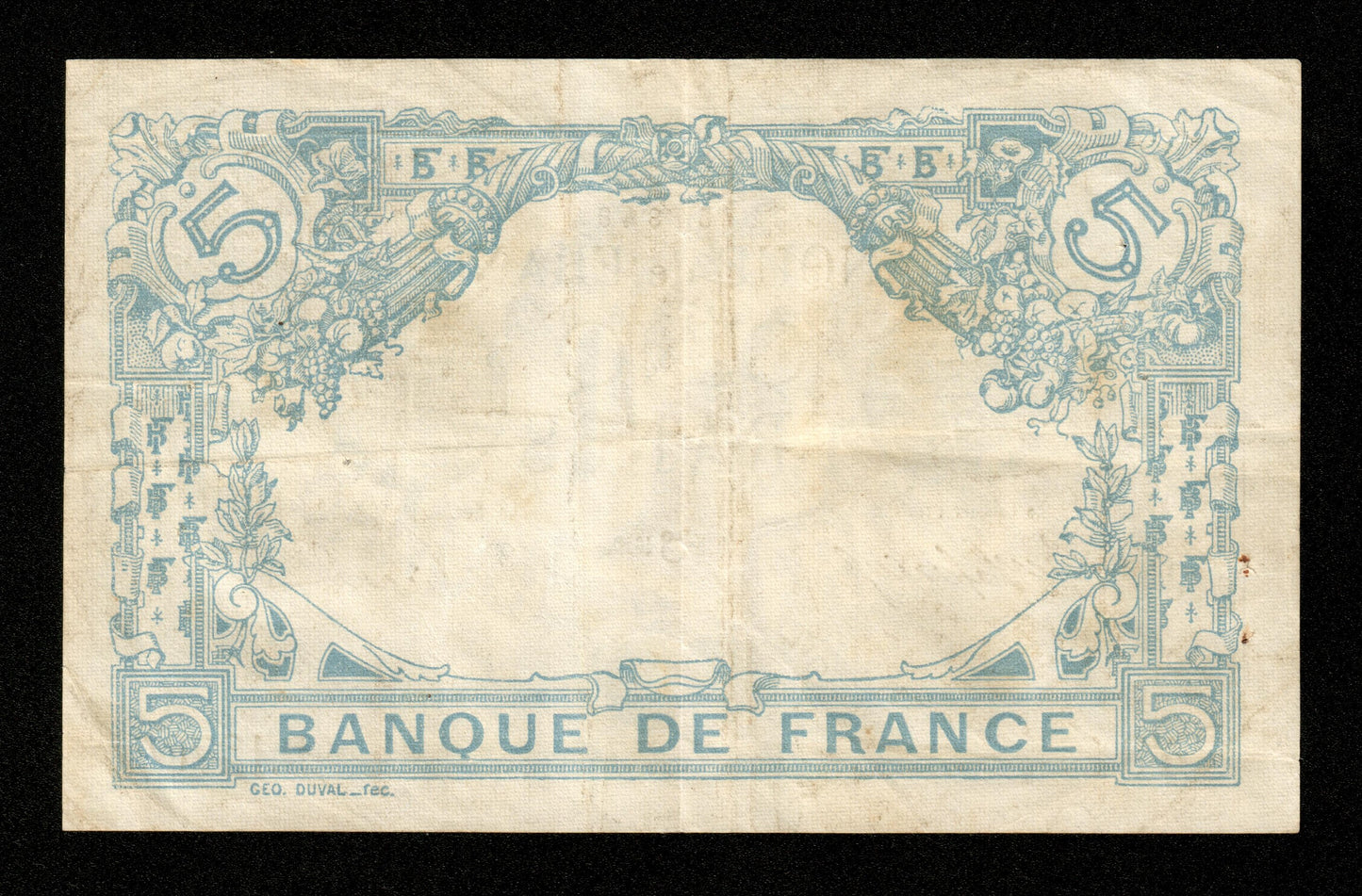 FRANCE - 5 Francs Bleu Lion Inversé Juillet 1916 F.02bis.04, P.70 TTB / VF