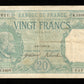 FRANCE - 20 Francs Bayard 1917 F.11.02, P.74 pr.TTB / VF-