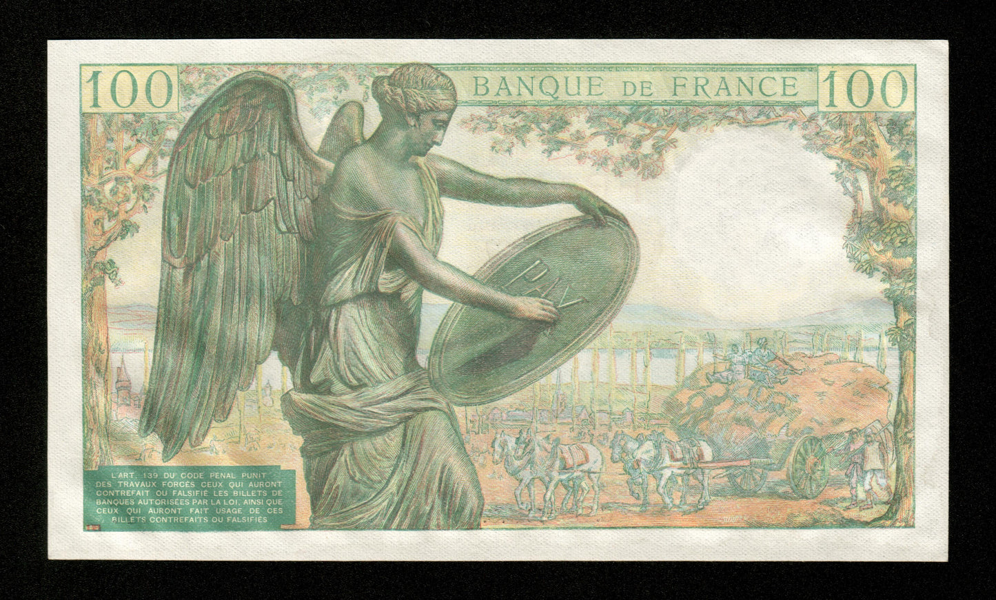 FRANCE - 100 Francs Descartes 1944 F.27.05, P.101a pr.NEUF / UNC-