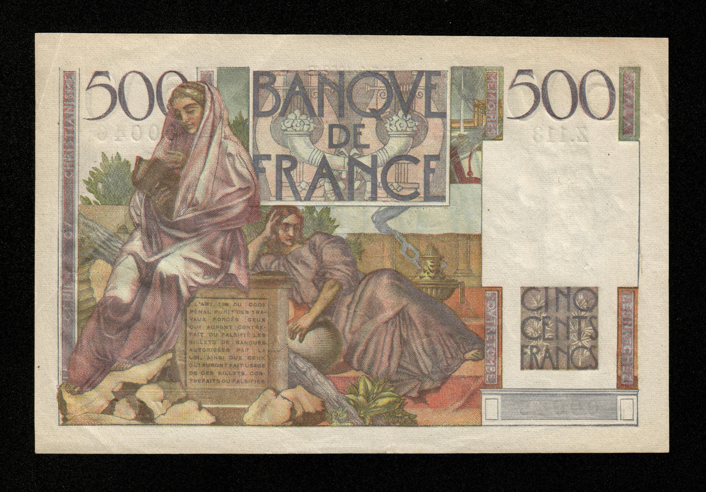 FRANCE - 500 Francs Chateaubriand 1952 F.34.09, P.129c TTB+ / VF+