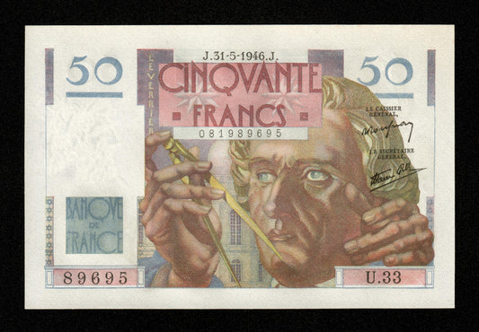 FRANCE - 50 Francs Le Verrier 1946 F.20.05, P.127a NEUF / UNC