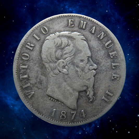 ITALIE - ITALY - 5 Lire 1874 Milan