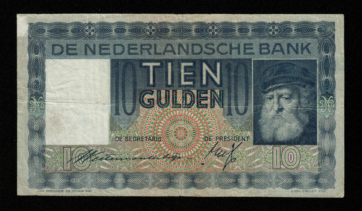 PAYS-BAS - NETHERLANDS - 10 Gulden 1936 P.49 TB / Fine