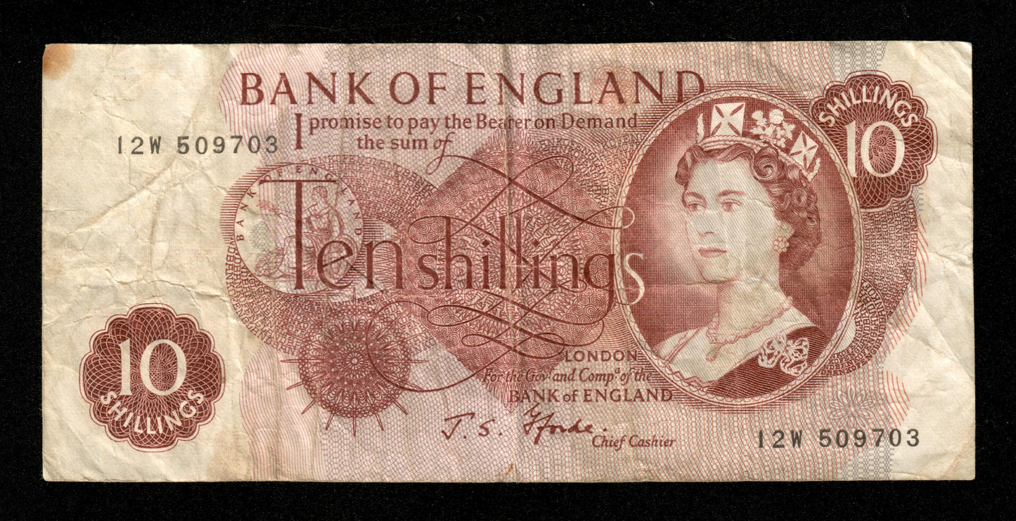 GRANDE BRETAGNE - GREAT BRITAIN - 10 Shillings (1966) P.373c pr.TTB / VF-