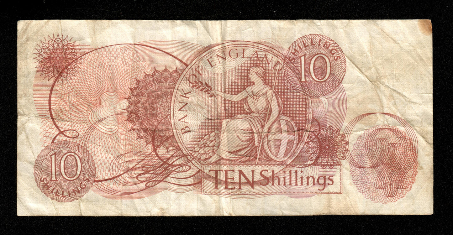 GRANDE BRETAGNE - GREAT BRITAIN - 10 Shillings (1966) P.373c pr.TTB / VF-