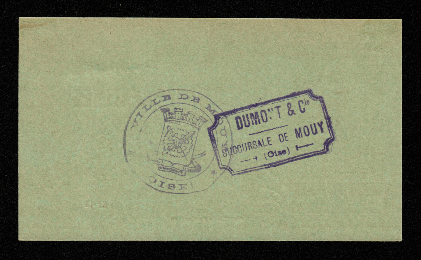 FRANCE - Bon de 50 Centimes, Ville de Mouy (Oise) 1915 JP.60-40 SPL / AU