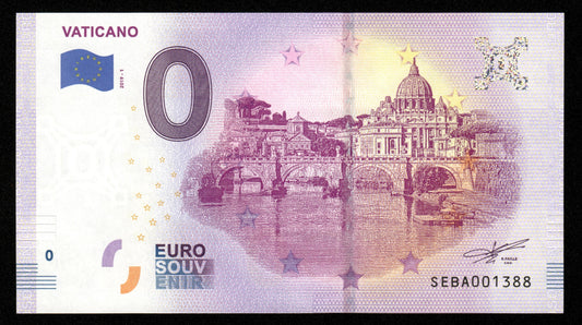 Billet Souvenir 0 Euro - Italy, VATICANO 2019-1 NEUF / UNC