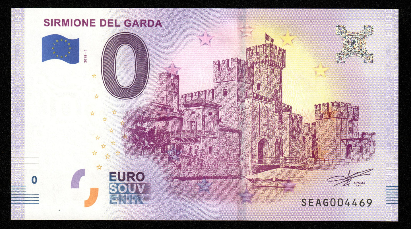 Billet Souvenir 0 Euro - Italy, SIRMIONE DEL GARDA 2018-1 NEUF / UNC