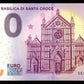 Billet Souvenir 0 Euro - Italy, FIRENZE BASILICA DI SANTA CROCE 2018-1 NEUF / UNC