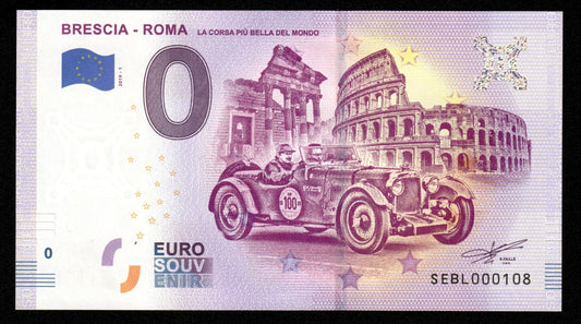 Billet Souvenir 0 Euro - Italy, BRESCIA - ROMA LA CORSA PIÙ BELLA DEL MONDO 2019-1 NEUF / UNC