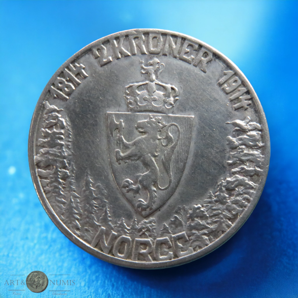 NORVEGE - NORWAY - 2 Kroner 1914 KM.377