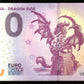 Billet Souvenir 0 Euro - France, VULCANIA - DRAGON RIDE 2019-4 NEUF / UNC