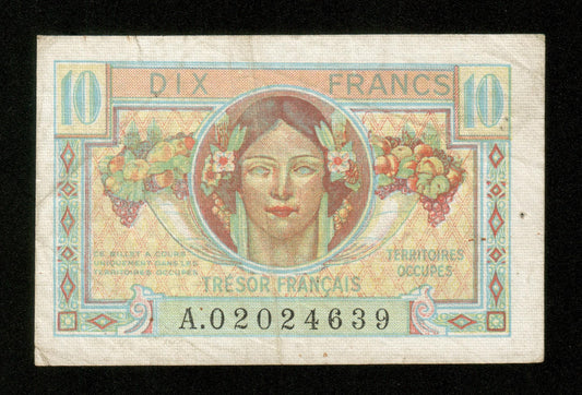 FRANCE - 10 Francs Trésor Français 1947 VF.30.01 Pick M7a TTB / VF