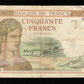 FRANCE - 50 Francs Cérès Modifié 1938 F.18.10 Pick 85b B / Good