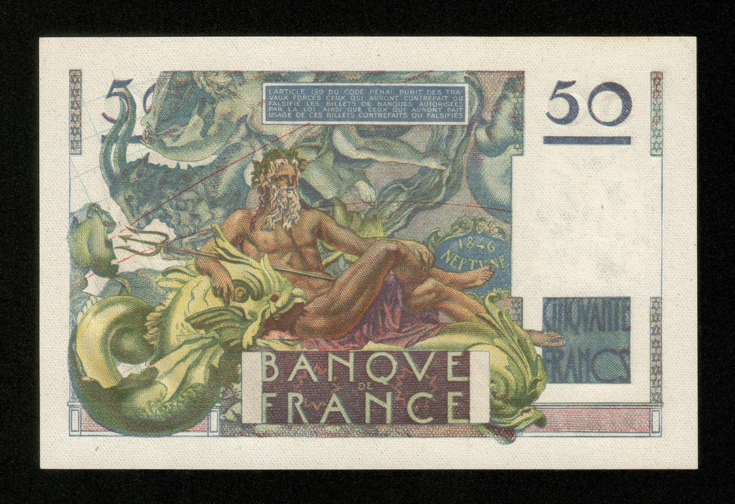 FRANCE - 50 Francs Le Verrier 1947 F.20.07 Pick 127b pr.NEUF / UNC-