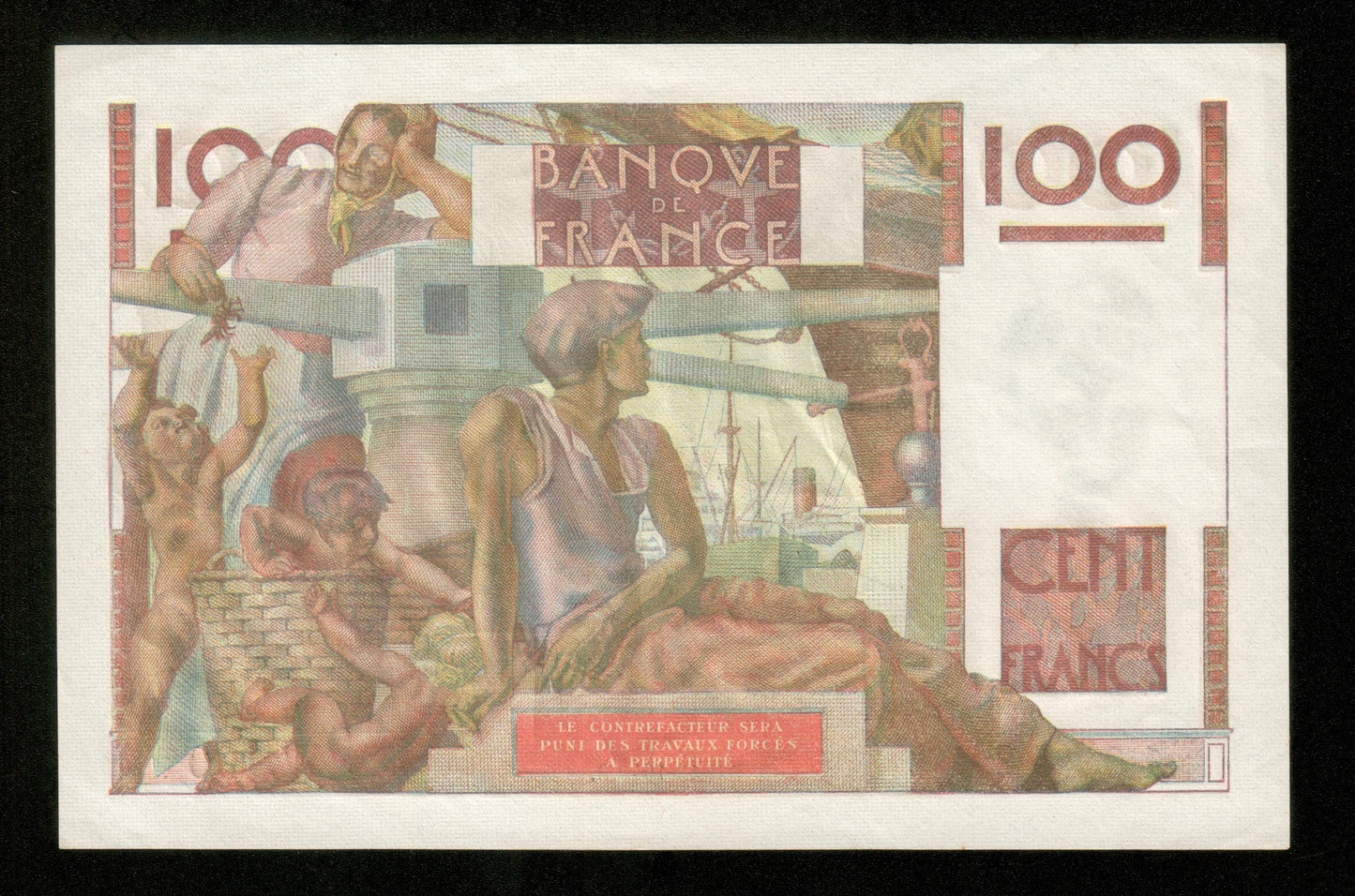 FRANCE - 100 Francs Jeune Paysan 1946 F.28.09 Pick 128a SUP+ / XF+