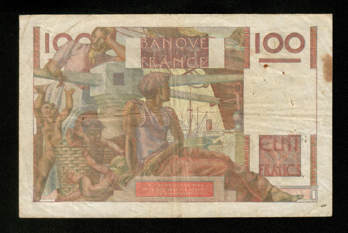 FRANCE - 100 Francs Jeune Paysan 1951 F.28.29a Pick 128d TB / Fine