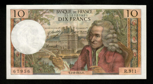 FRANCE - 10 Francs Voltaire 1973 F.62.63 Pick 147d pr.SUP / XF-