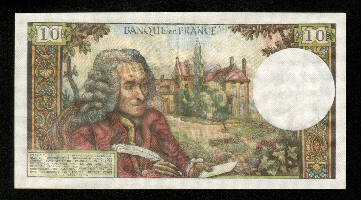 FRANCE - 10 Francs Voltaire 1973 F.62.63 Pick 147d pr.SUP / XF-