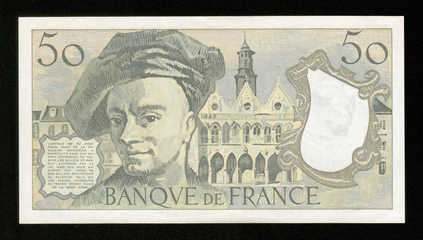 FRANCE - 50 Francs Quentin de La Tour 1986 F.67.12 Pick 152b pr.NEUF / UNC-