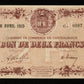 FRANCE - Chambre de Commerce de Chateauroux 2 Francs 1915 JP.46.04 SPL / AU