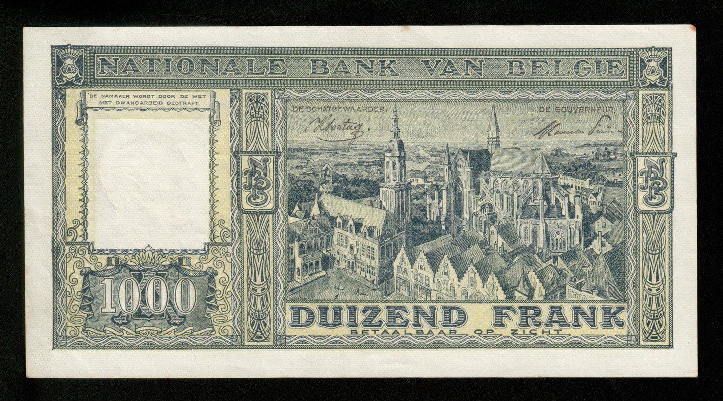 BELGIQUE - BELGIUM - 1000 Francs 1944 Pick 128b SUP / XF