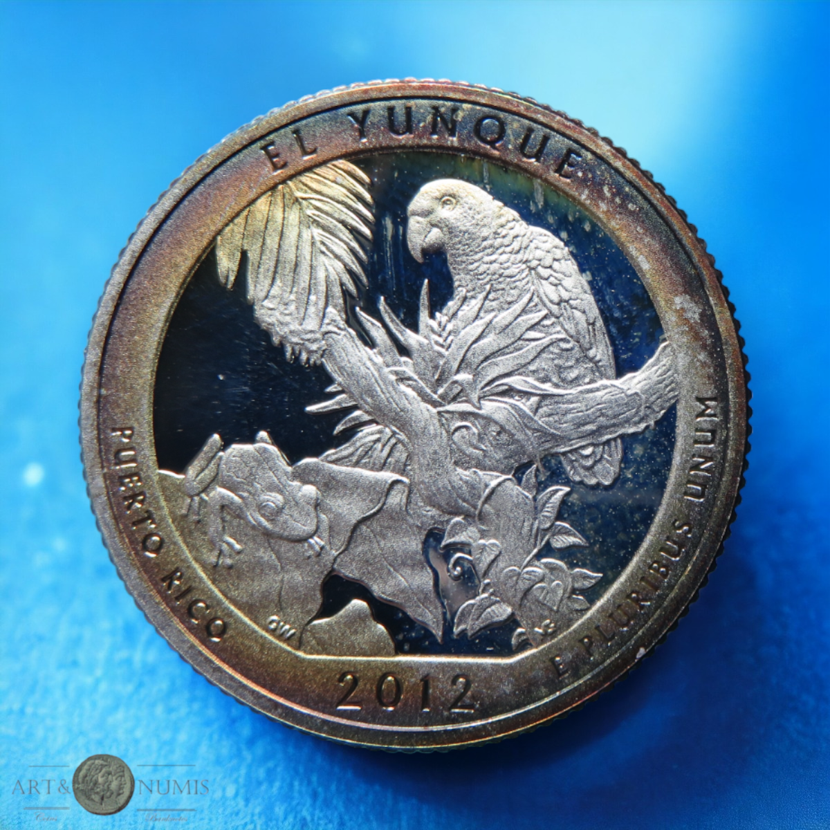 USA - Silver Quarter dollar Proof El Yunque 2012