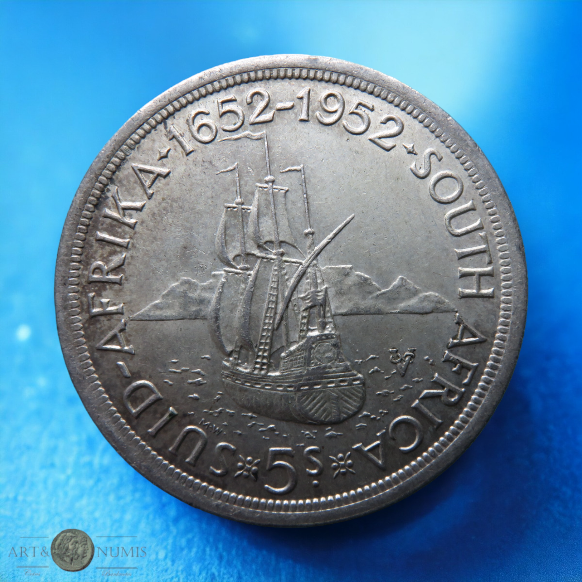 AFRIQUE DU SUD - SOUTH AFRICA - 5 Shillings 1952 KM.41