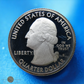 USA - Silver Quarter dollar Proof Blue Kisatchie 2015