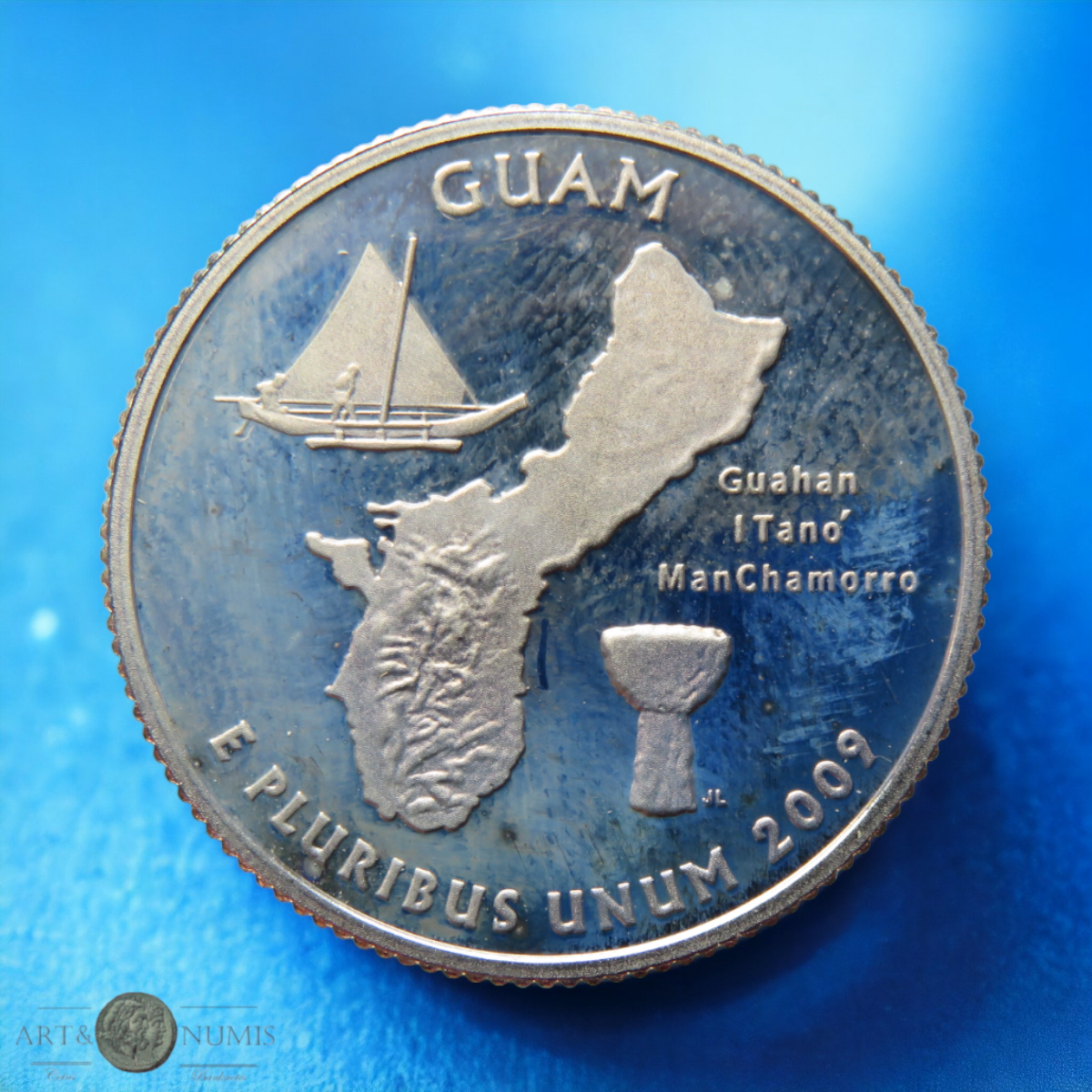 USA - Quarter dollar Proof Guam 2009 S