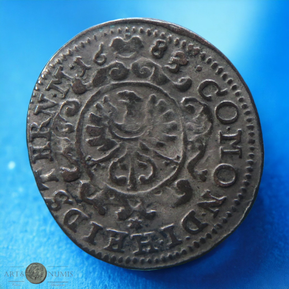 ALLEMAGNE - WURTTEMBERG-ÖLS - 1 Kreuzer 1683 Christian Ulrich