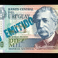 URUGUAY - 10000 Nuevos Pesos 1989 NO EMITIDO Pick 68B NEUF / UNC