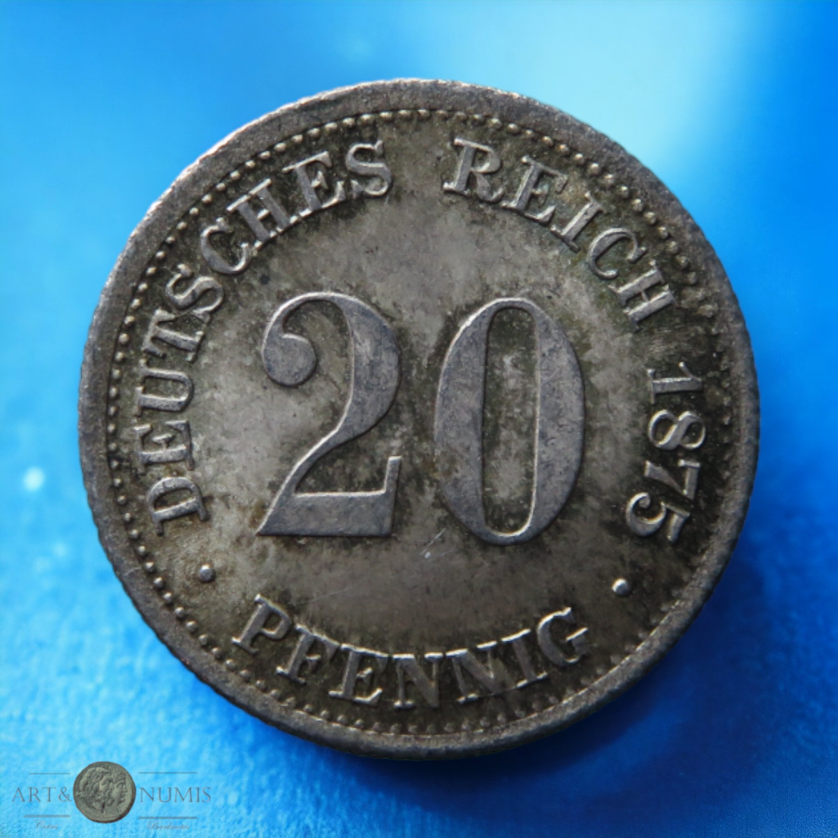 ALLEMAGNE - GERMANY - 20 Pfennig 1875 F KM.5