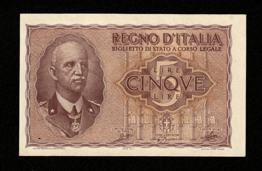 ITALIE - ITALY - 5 Lire 1944 Pick 28 SPL / AU