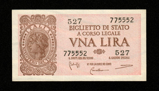 ITALIE - ITALY - 1 Lira 1944 Pick 29b NEUF / UNC