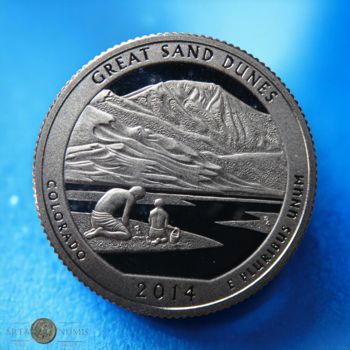 USA - Quarter dollar Proof Great Sand Dunes 2014 S