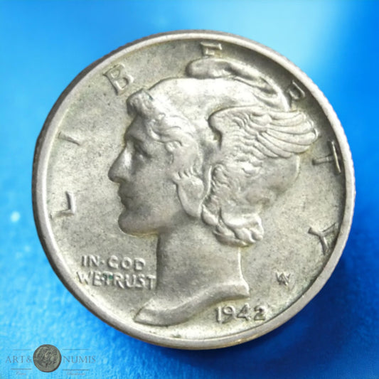 USA - 10 Cents "Mercury Dime" 1942 Philadelphie KM.140