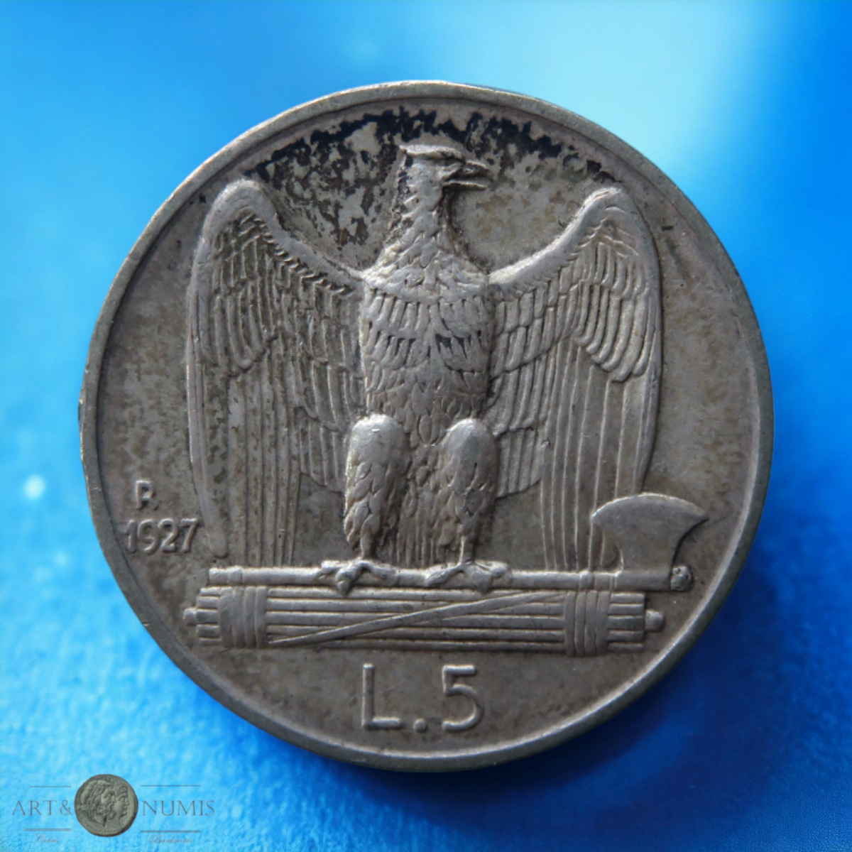 ITALIE - ITALIA - 5 Lire 1927 KM.67.1