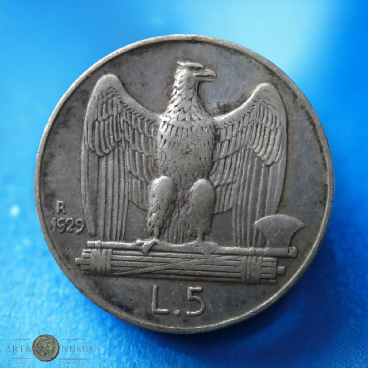 ITALIE - ITALIA - 5 Lire 1929 KM.67.1