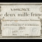 FRANCE - Assignat, 2000 Francs 1795 (18 Nivôse an 3) Ass.51a Pick A81 Sign. Gaudet TTB / VF