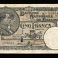 BELGIQUE - BELGIUM - 5 Francs 1926 Pick 93 Tampon TTB / VF