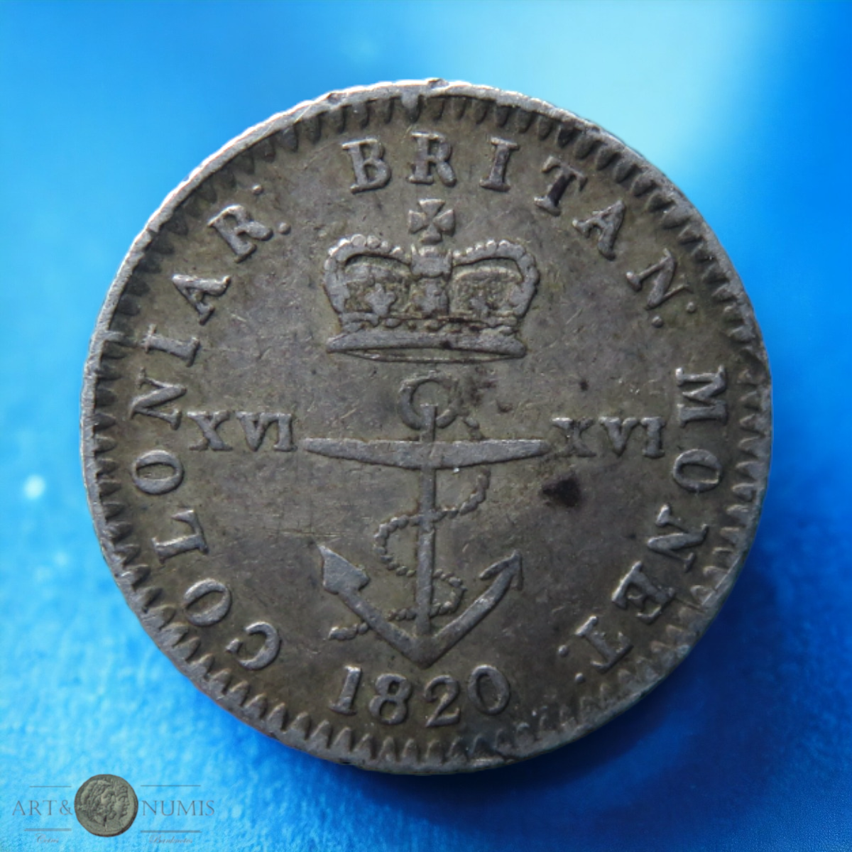 ANTILLES BRITANNIQUES - BRISTISH WEST INDIES - 1/16 Dollar 1820 KM.1