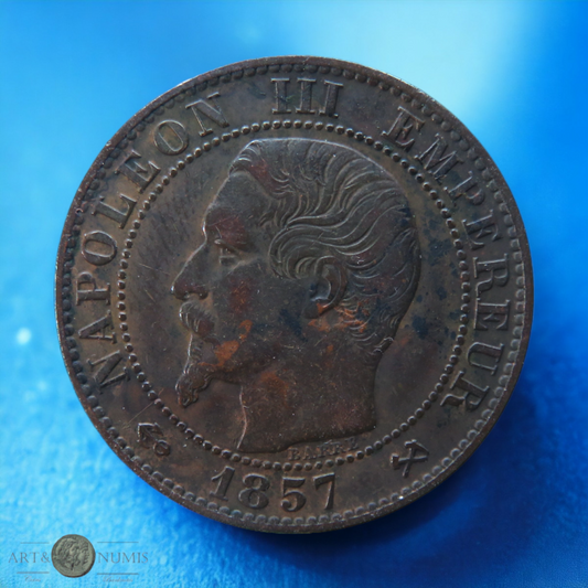 FRANCE - 5 Centimes Napoléon III 1857 Rouen B
