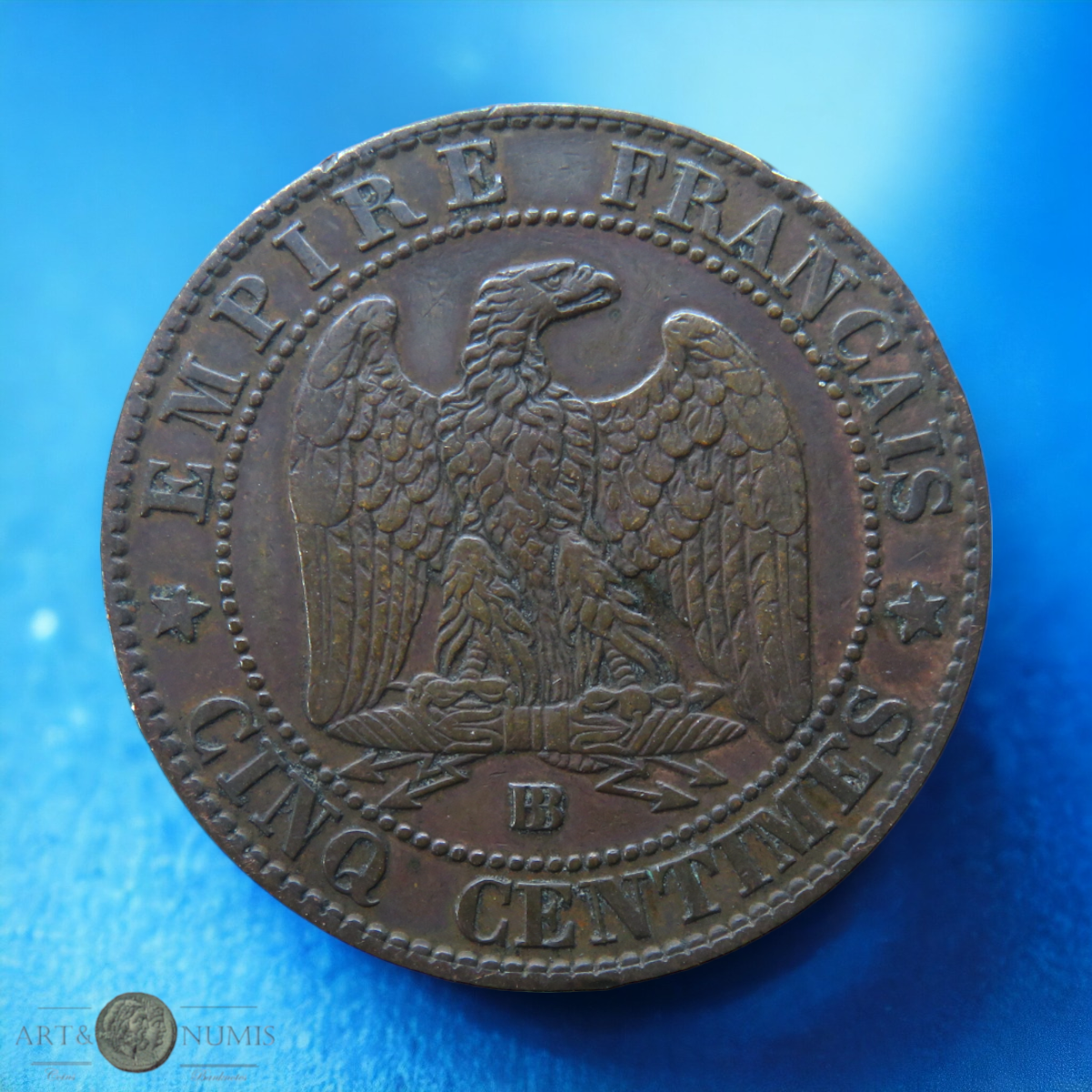 FRANCE - 5 Centimes Napoléon III 1855 Strasbourg BB