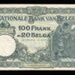 BELGIQUE - 100 Francs = 20 Belgas 1929 Pick 102 TTB+ / VF+