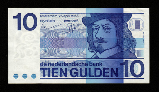 PAYS-BAS - 10 Gulden 1968 Pick 91b pr.SUP / XF- NETHERLANDS