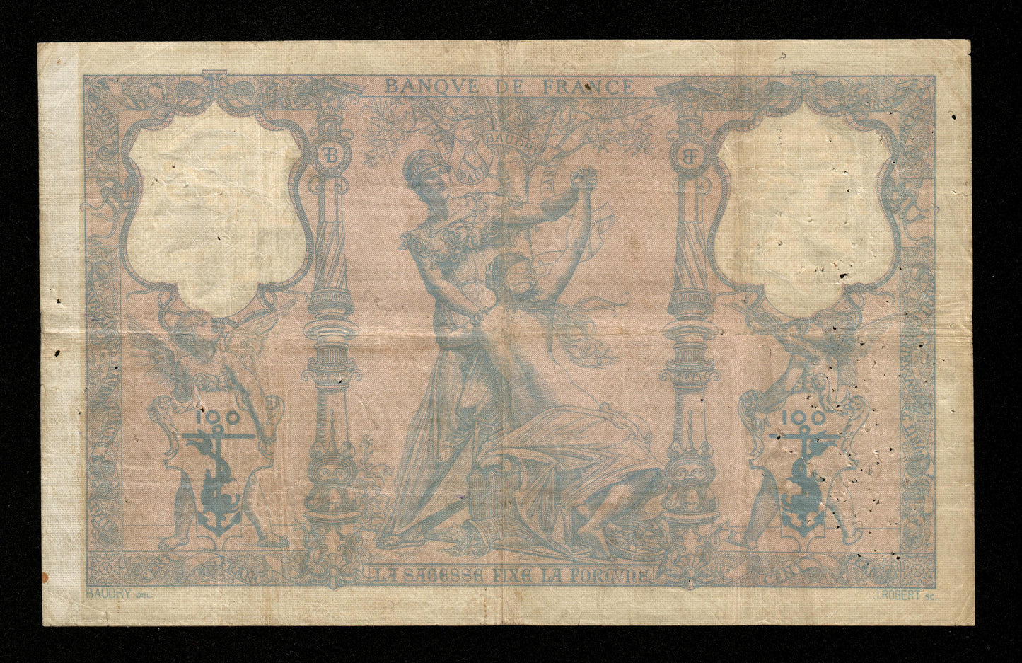 FRANCE - 100 Francs Bleu et Rose 1894 F.21.07, Pick 65b TB / Fine
