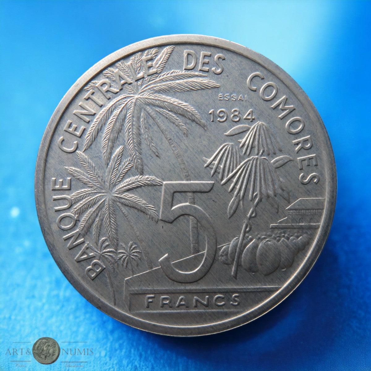 COMORES - COMOROS - 5 Francs 1984 ESSAI KM.E9