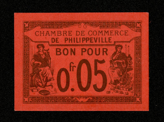 ALGÉRIE - ALGERIA - Chambre de Commerce Philippeville, 5 Centimes (0,05 Francs) 1915 JP.142.12 NEUF / UNC
